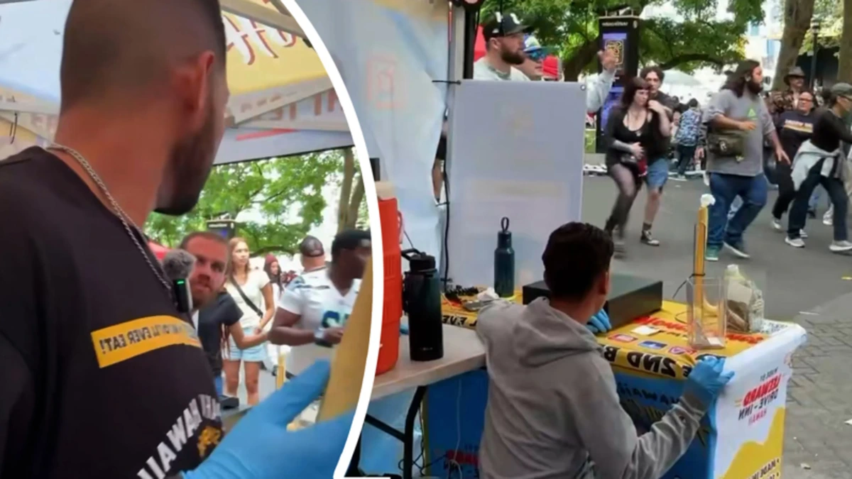 Livestreamer filmt totale paniek na schoten op foodfestival Seattle