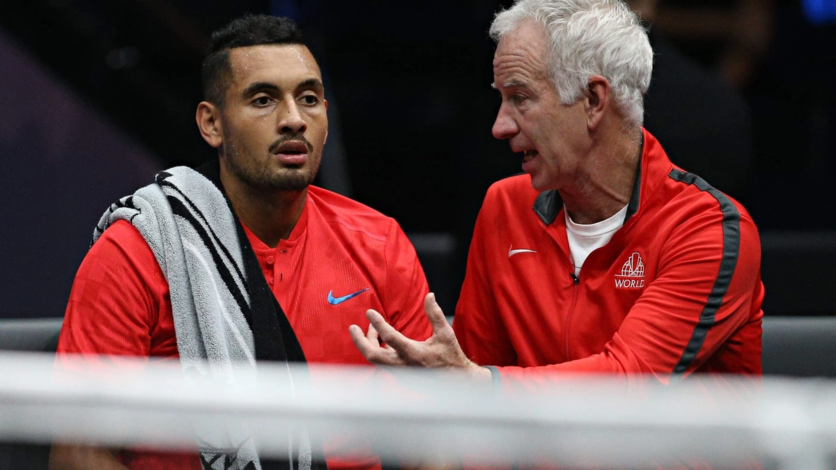 John McEnroe leeft mee met op cocaïne betrapte Nick Kyrgios: ’Ik maak me zorgen’
