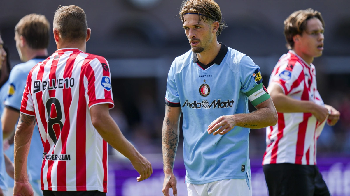 LIVE Eredivisie | Feyenoord dan toch op voorsprong: aanvoerder Valente slaat toe tegen Sparta