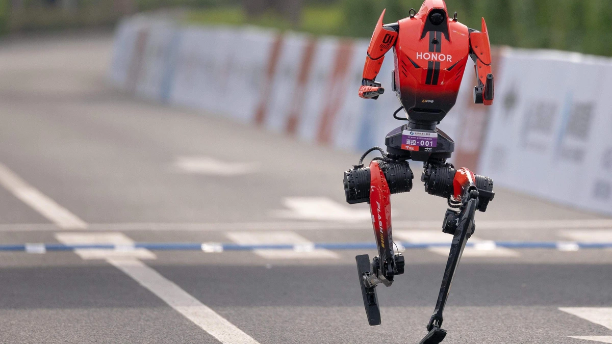 Chinese robot verbreekt menselijk wereldrecord op 100 meter