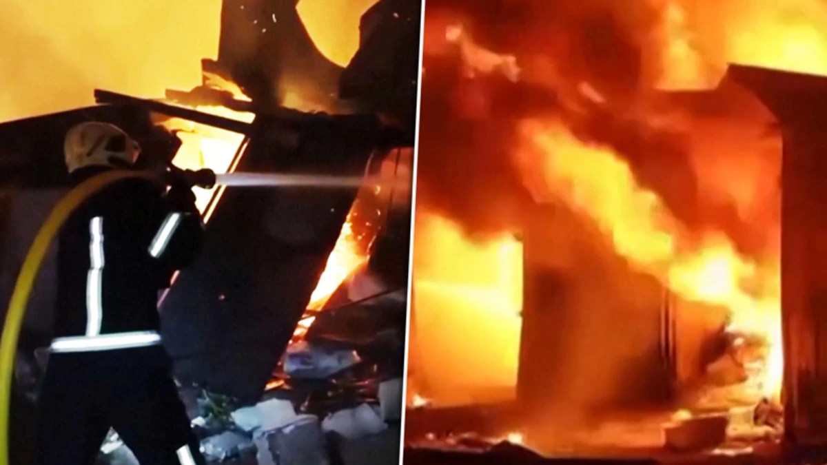 Grote brand na Russische aanval op Kiev: drie doden