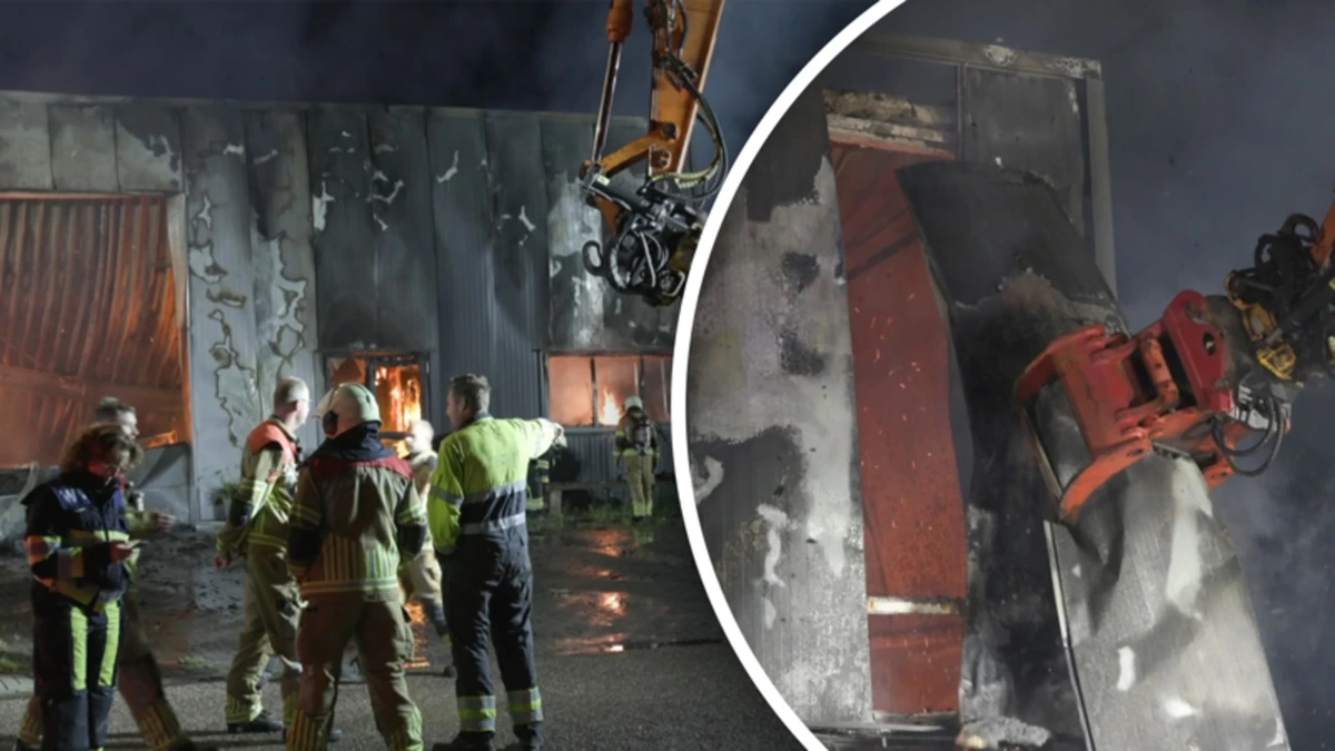 Ravage na grote brand in Dokkum: meubelmakerij volledig verwoest