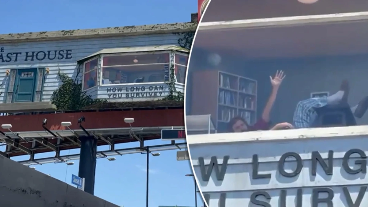 Netflix voert bizarre marketingstunt uit: man woont in reclamebord