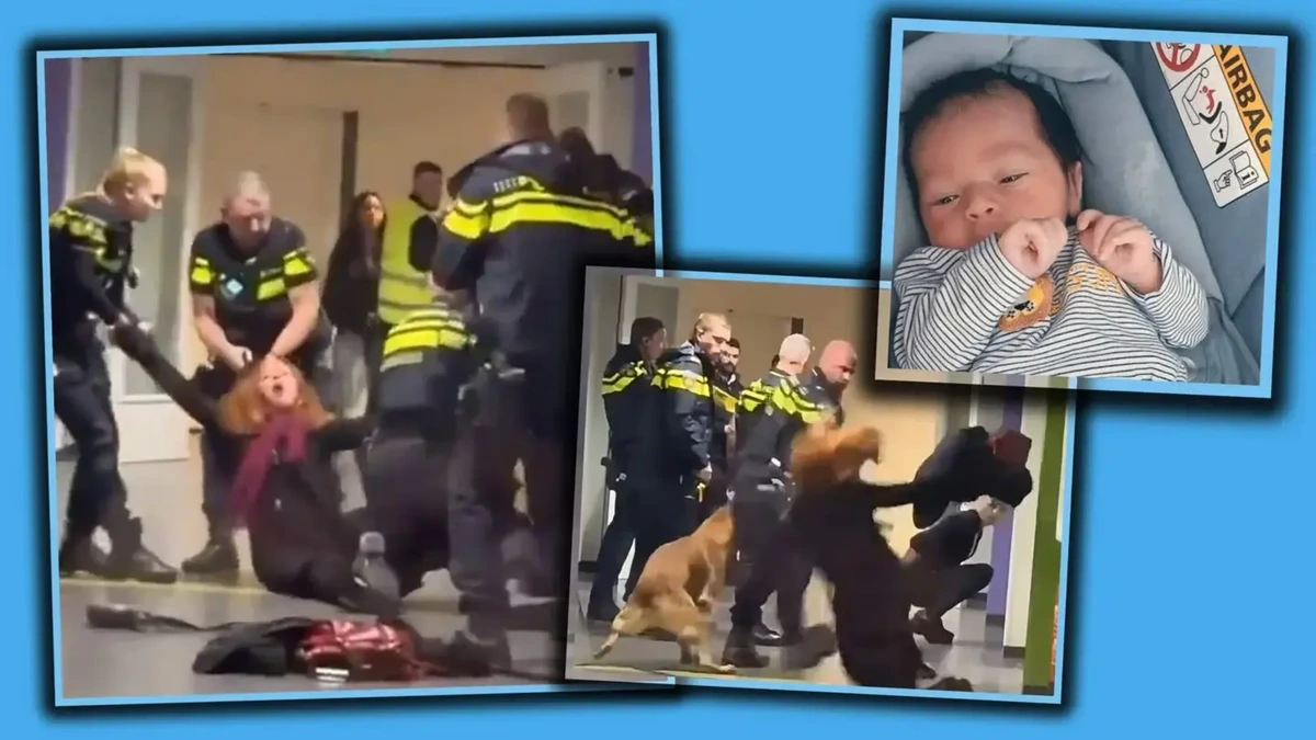 Baby in Duitsland weggehaald bij vrouw die in azc Zeist bij politie-optreden ten val kwam: ’Gevaar voor gezin’