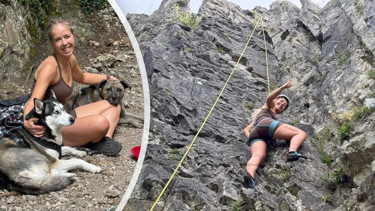 Rosanne (27) ontdekt de magie van buiten klimmen: ’Mijn vriend waant zich Spiderman, ik kan natuurlijk niet achterblijven’