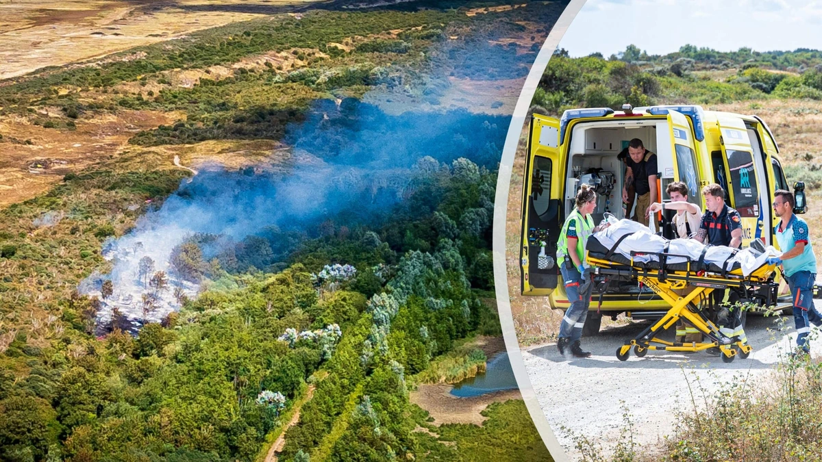 LIVE | Natuurbrand bij Ouddorp breidt zich niet meer uit door stoplijnen