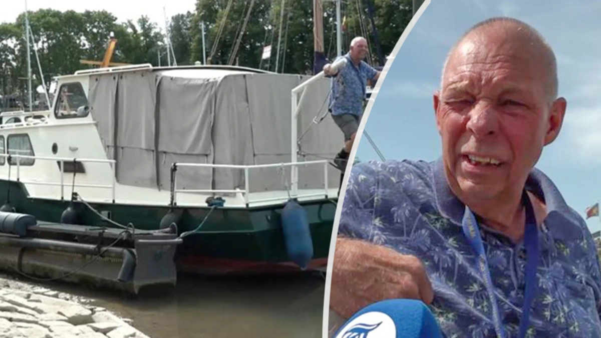 Kurkdroog weer problematisch voor plezierjachten: 'Ik lig vast!'