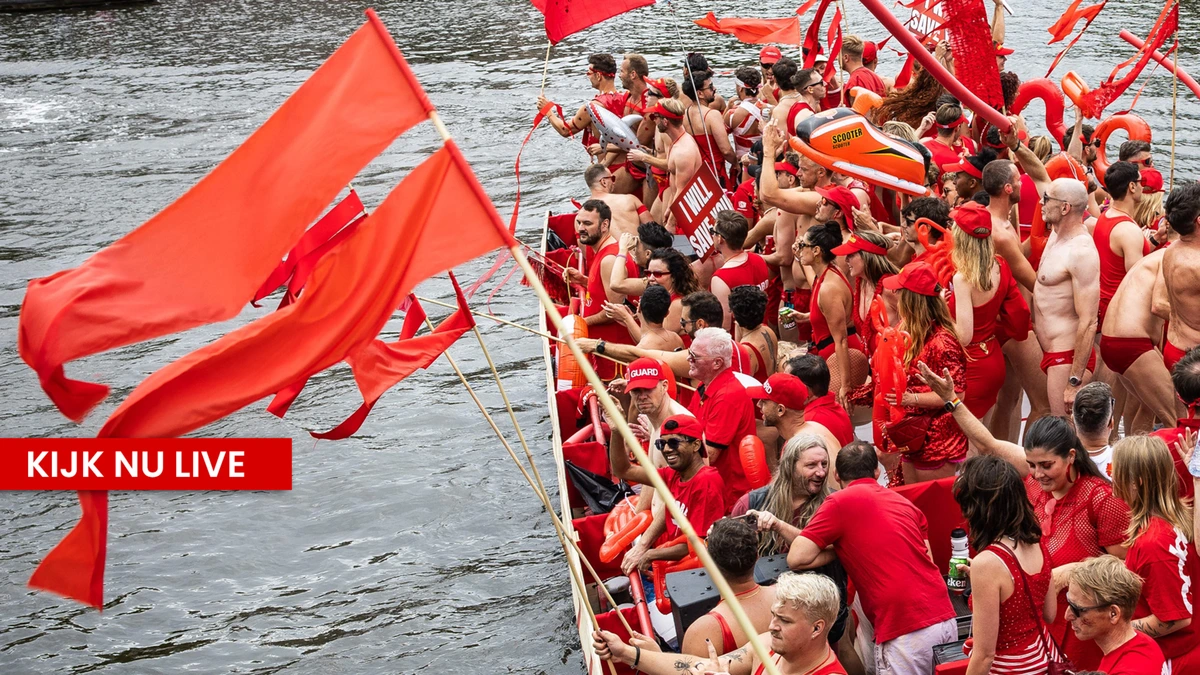 KIJK LIVE: Amsterdam gaat los tijdens de jaarlijkse Canal Parade