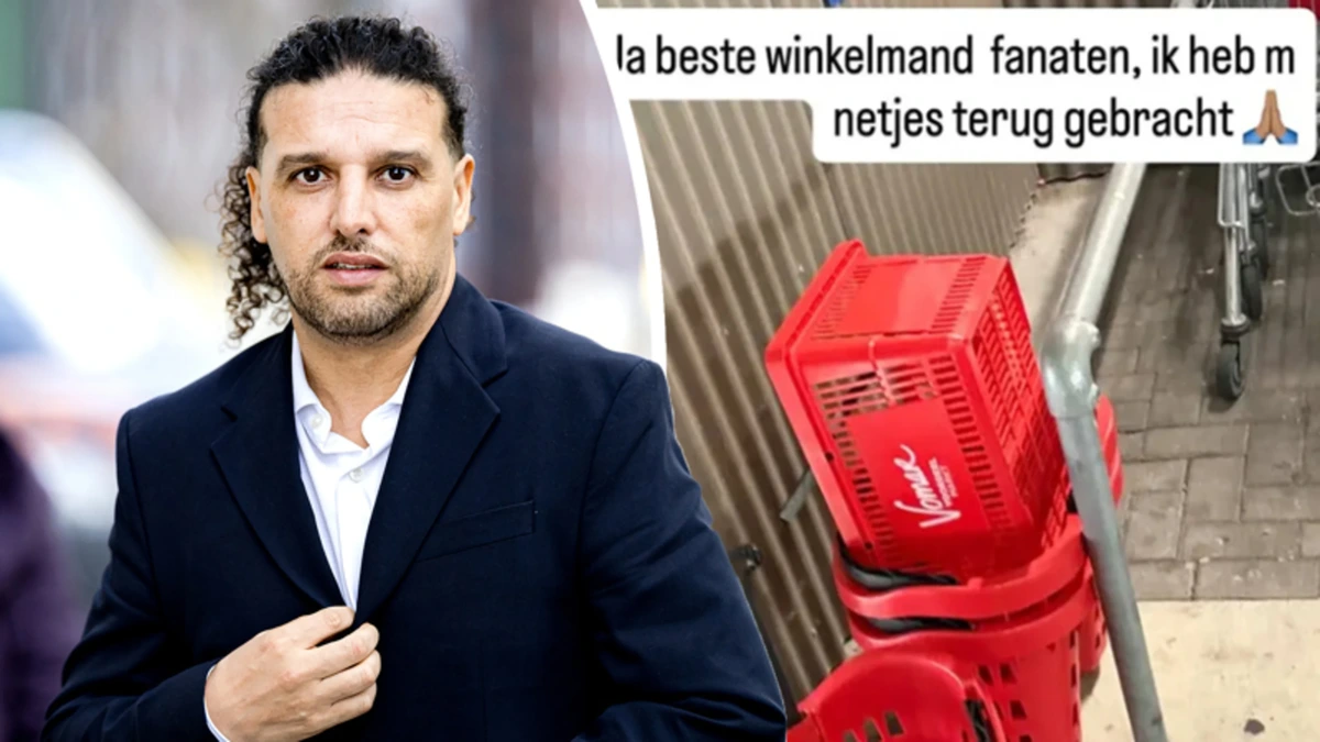 Ali B neemt supermarktmandje mee: ‘Wat een rare foto!’