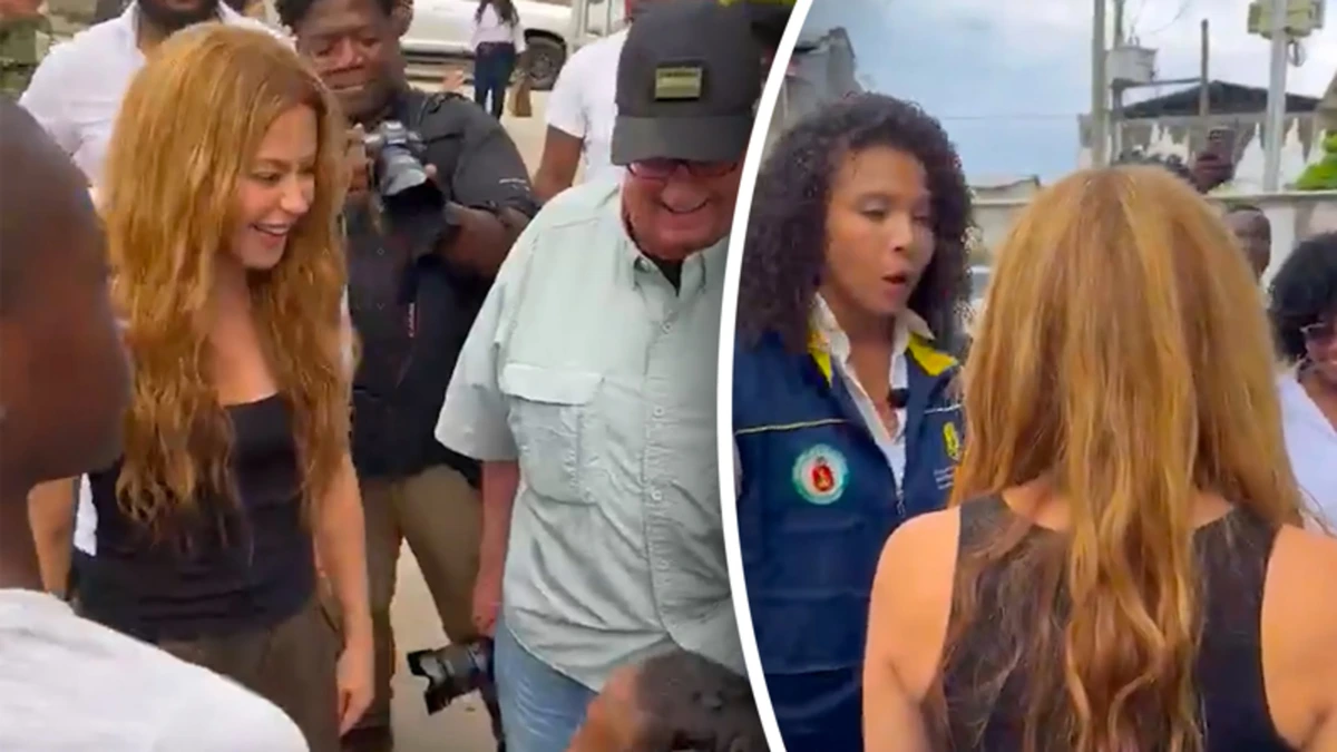 Shakira bezoekt aardbevingsgebied Colombia en zegt financiële steun toe
