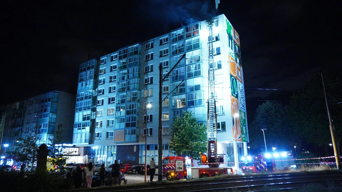 Dode door brand in flatgebouw Rotterdam