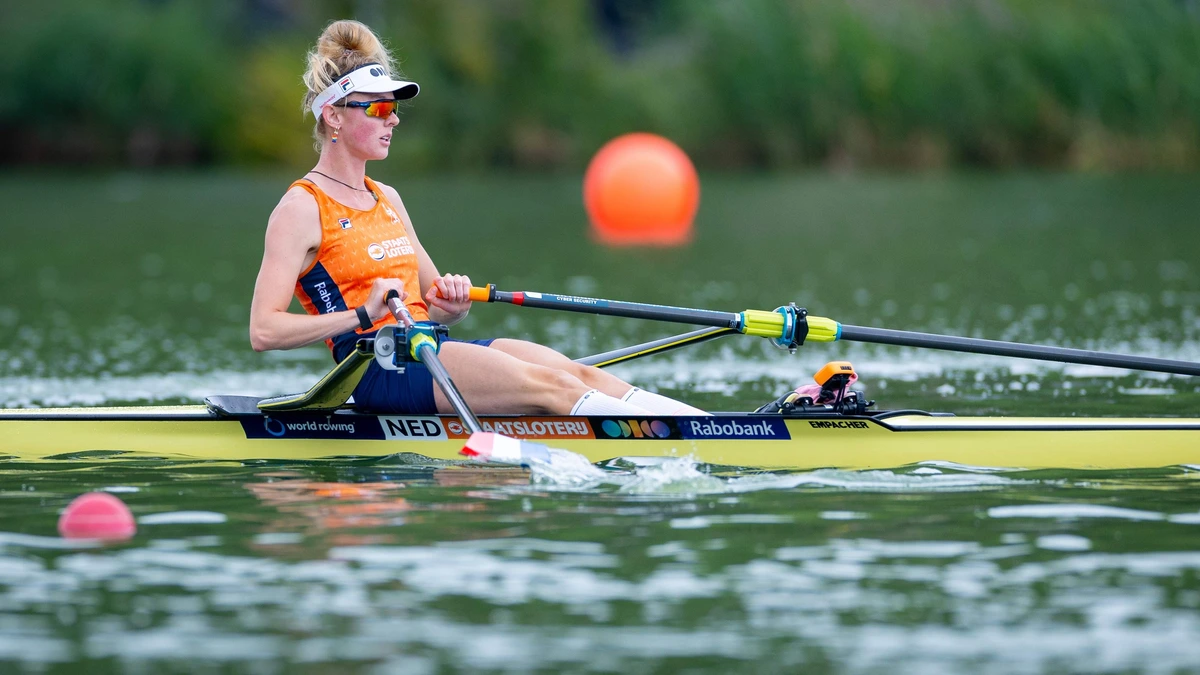 Roeister Karolien Florijn spaart haar krachten en gaat vol voor finaleplaats: ’Het kan frisser en flitsender’