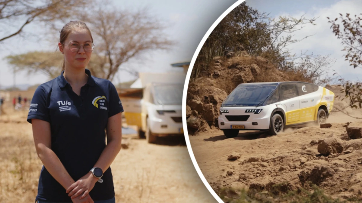 Studenten TU Eindhoven testen zongedreven ambulance in Kenia