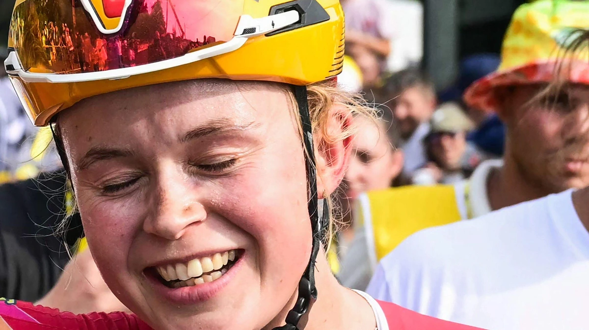 Noorse Sigrid Haugset zorgt voor prachtig interview na Tour-dubbelslag: ’Mijn vriend gaat zo boos zijn’