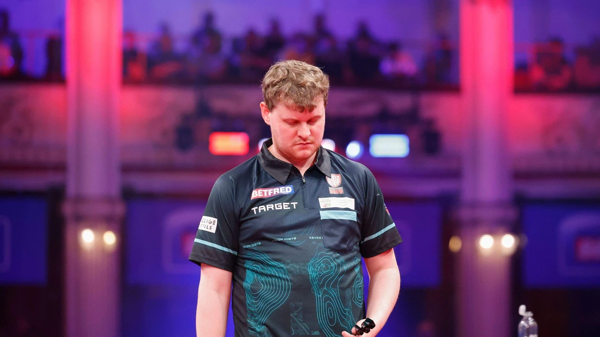 Darter Kevin Doets zakt in Boedepast volledig door het ijs met 31 gemiste dubbels