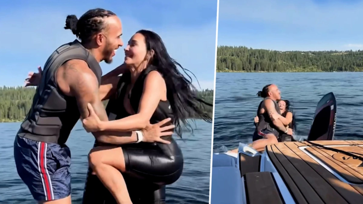 Kim Kardashian deelt zomerkiekjes met nieuwe liefde Lewis Hamilton