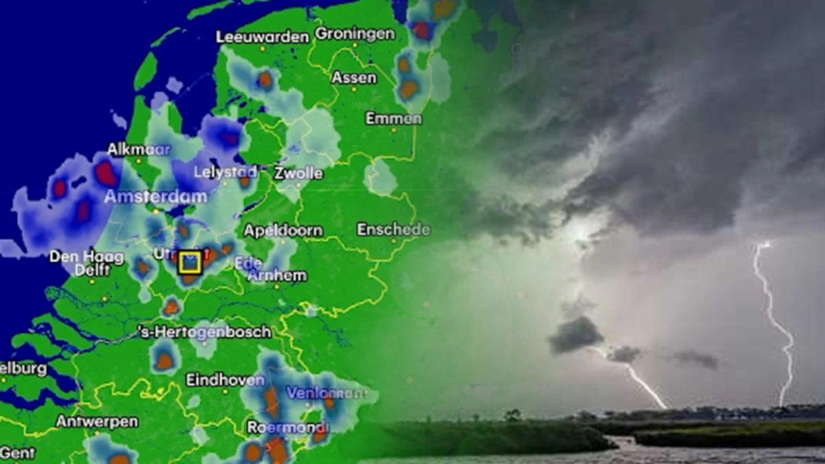 Code geel voor zwaar onweer: hier barst het los