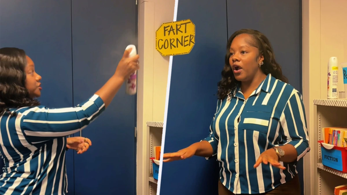 Docent gaat viraal na zelfbedachte ‘scheethoek’