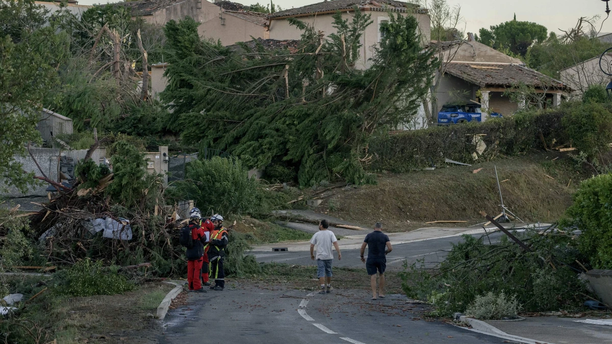Tornado raast door zuiden van Frankrijk: gewonden en honderd huizen getroffen