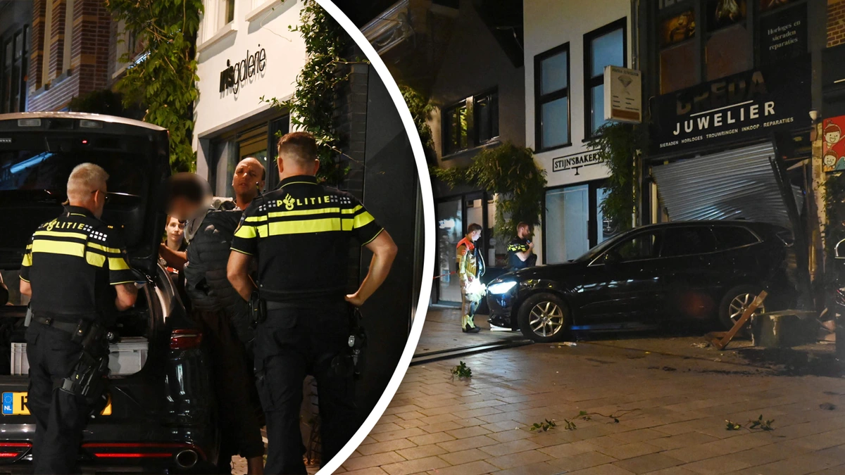 Twee auto’s, een smal steegje en heel veel geweld: ’verschrikkelijke’ ramkraak op juwelier Breda doet buurt vrezen voor het ergste