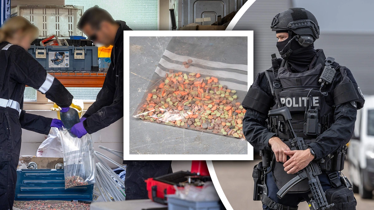 Politie doet enorme xtc-vondst achter tussenwandje bij ogenschijnlijk doodnormaal schildersbedrijf: compleet laboratorium ontmanteld