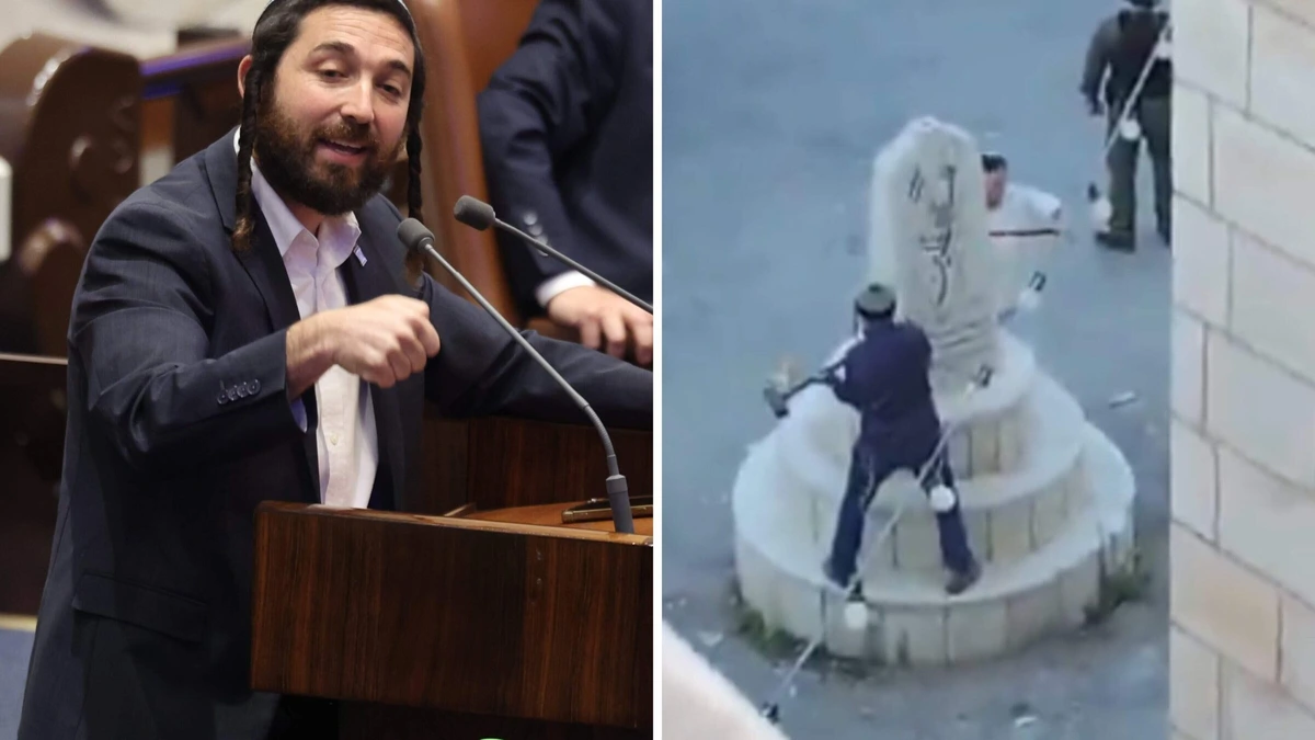 LIVE | Israëlische parlementariër sloopt Palestijns herdenkingsmonument, volgens hem een ’eerbetoon aan terroristen’