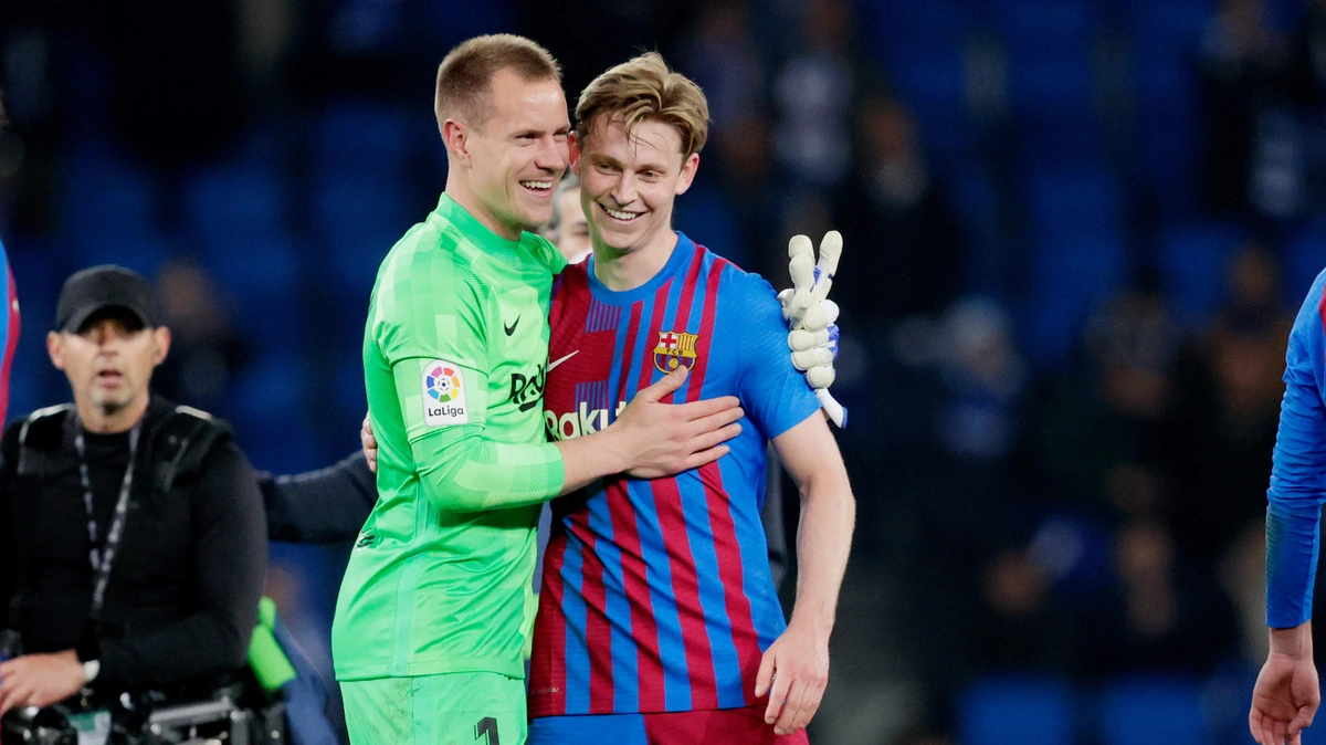 Frenkie de Jong tegen Marc-André ter Stegen: ’Blij dat je naar Ajax gaat’