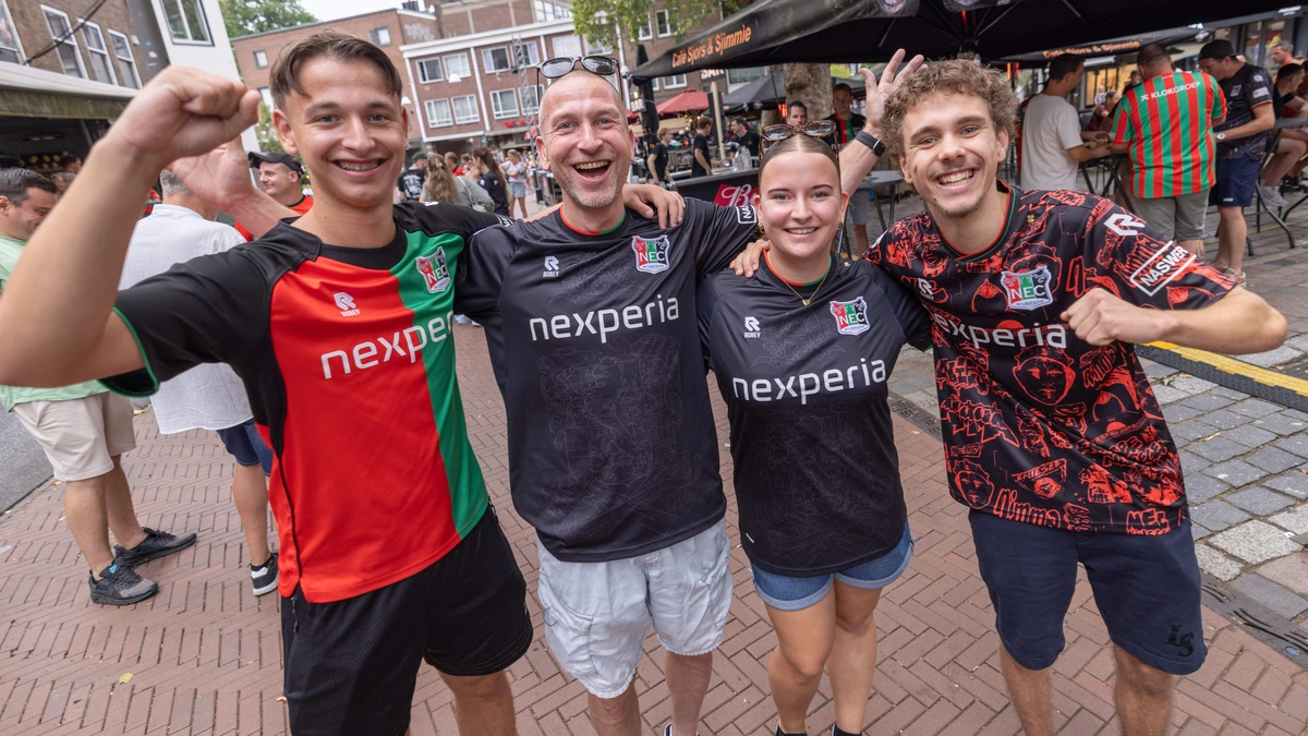 Enthousiaste NEC’ers rekenen op overwinning tegen Olympiakos en dromen van Champions League: ’Het balletje kan raar rollen’