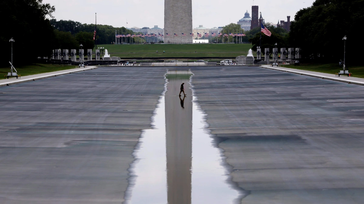 Beschuldigde ex-olympiër bewijst tegendeel Donald Trump: schade aan Reflecting Pool in Washington niet door vandalisme
