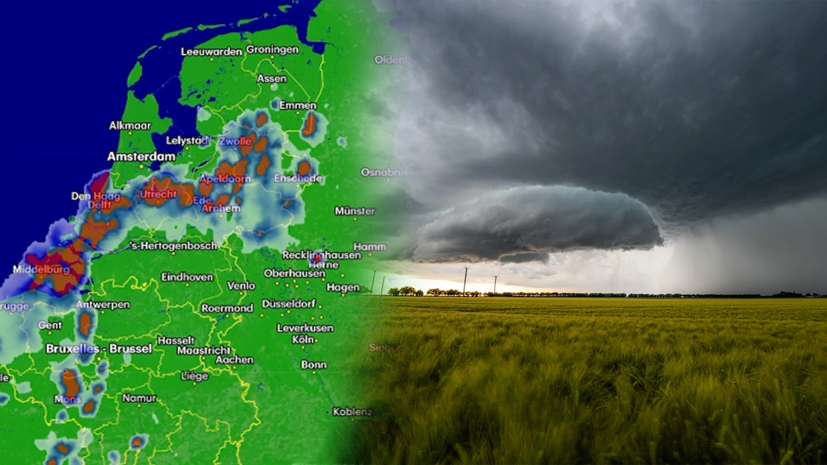 Nog meer stevige buien op komst: hier gaat het los