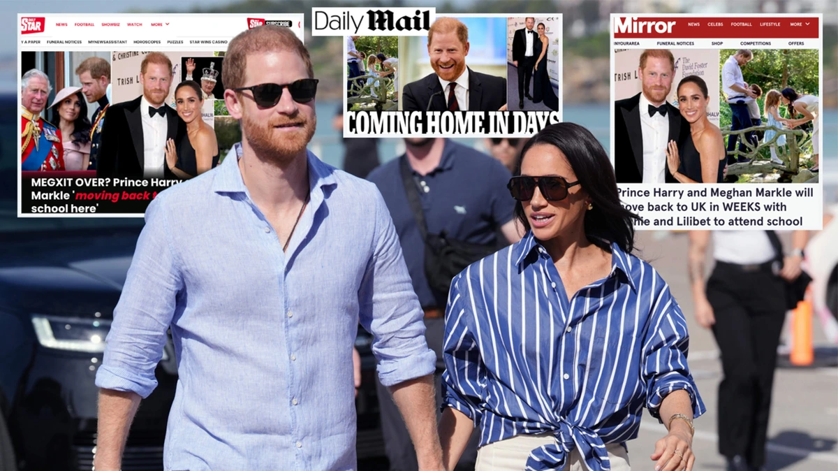 Tabloids slijpen messen voor Harry en Meghan die met de staart tussen de benen terugkeren