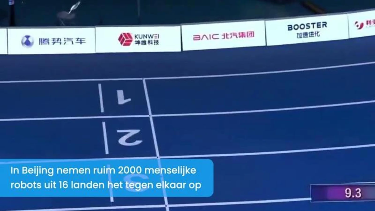 Rennen, zwaaien en marcheren: robots stelen de show op ‘Olympische Spelen’