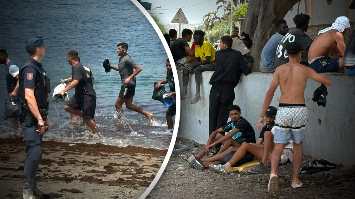 Marokkaanse migranten in overvol Ceuta willen zo snel mogelijk Europa in: ’Nederland is fantastisch’