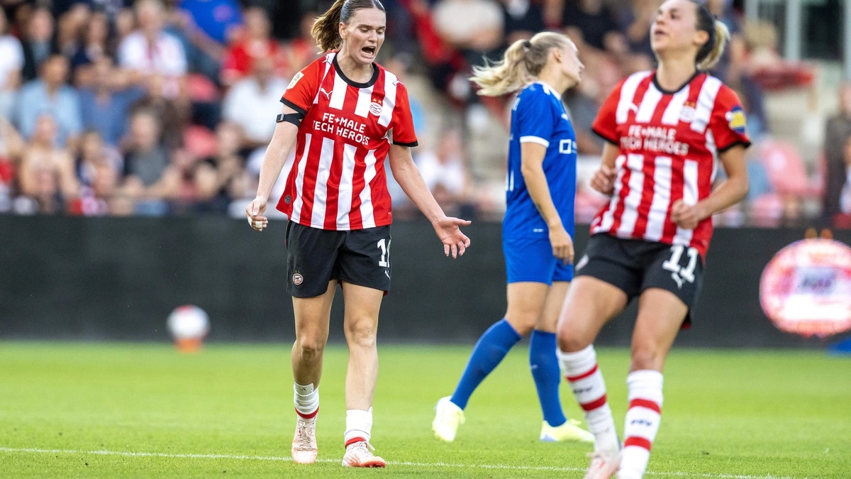 Vrouwen van PSV door pijnlijke thuisnederlaag ver verwijderd van hoofdtoernooi Champions League