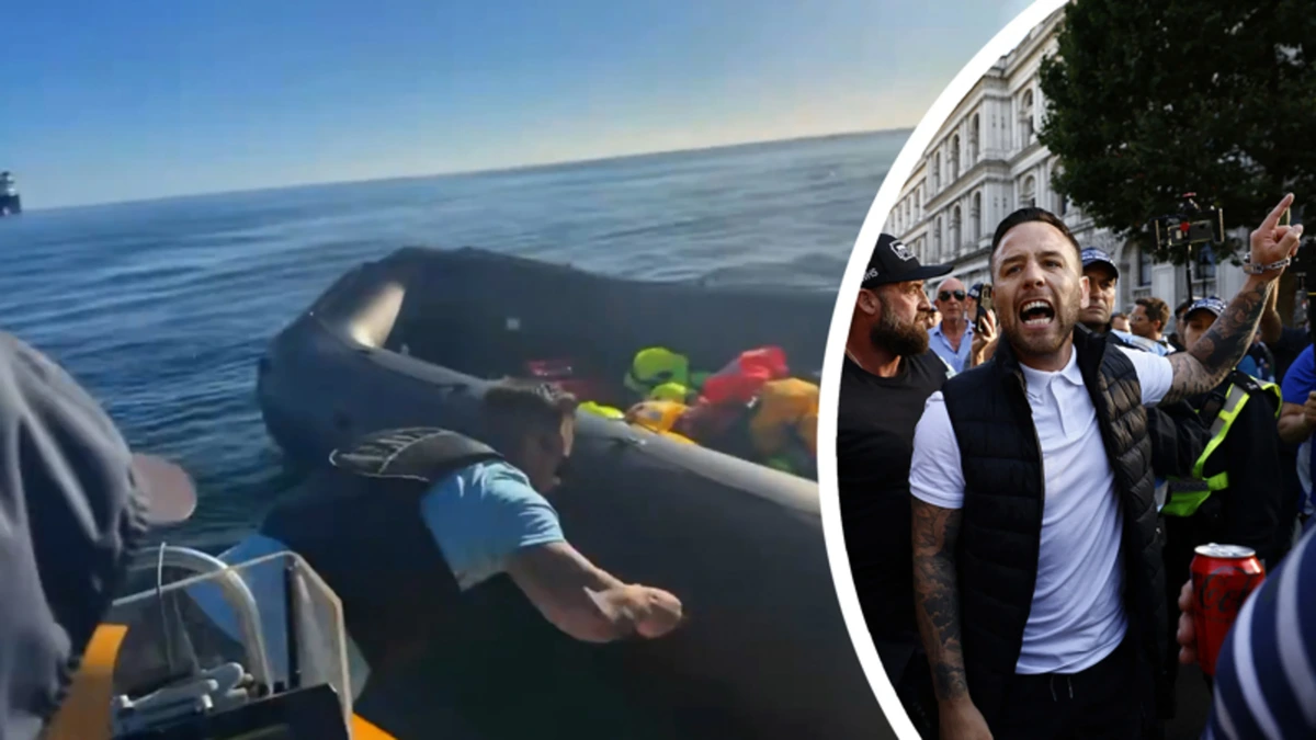 Extreemrechtse activist steekt migrantenboot lek in Engeland
