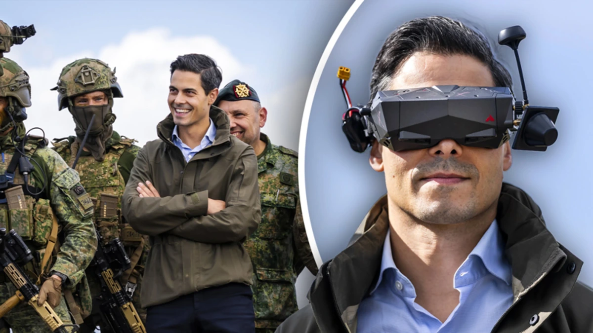 Rob Jetten op werkbezoek bij de landmacht: duikt pantservoertuig in