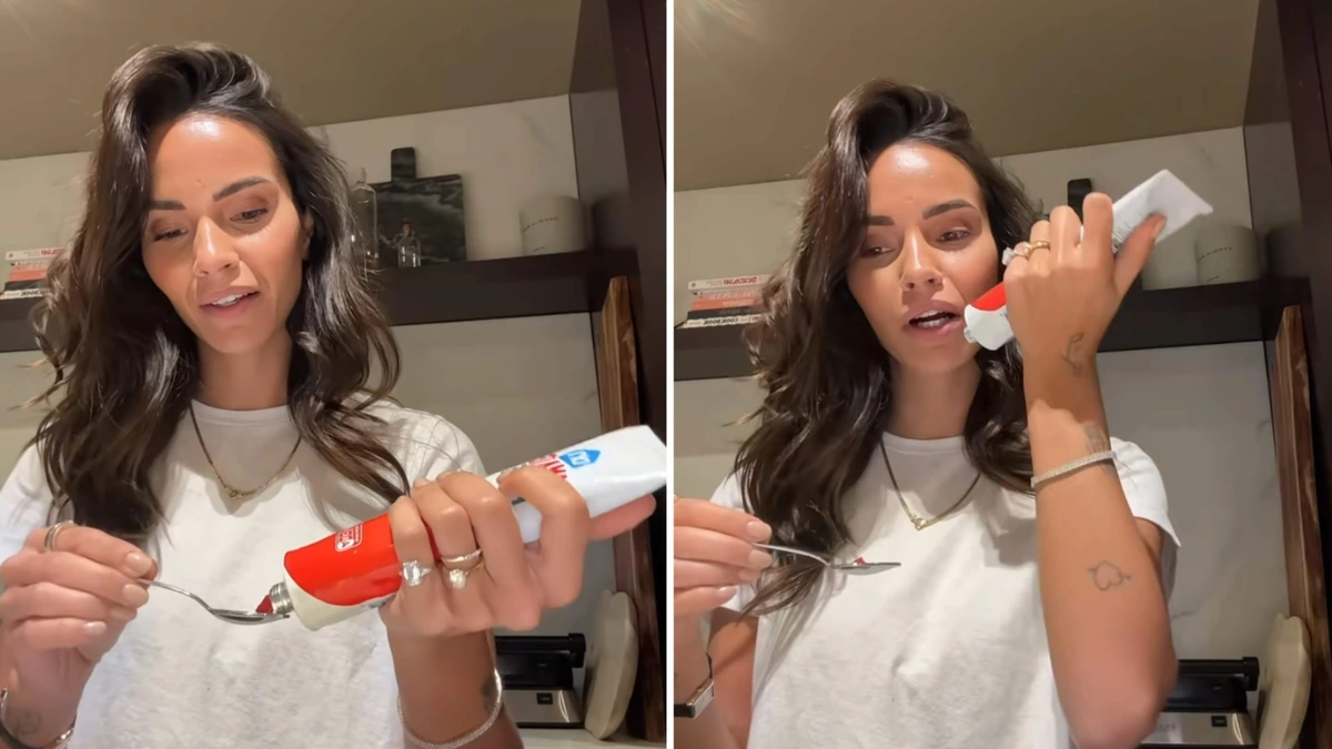 Monica Geuze eet tomatenpuree met lepel, maar is dat ook gezond? Diëtist licht toe