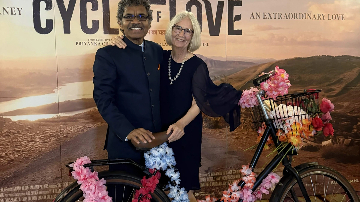 Waanzinnige liefdesreis van dakloze Indiase straatartiest naar zijn Zweedse Lotta verfilmd: ’Dit is een nieuw genre, de romdoc’
