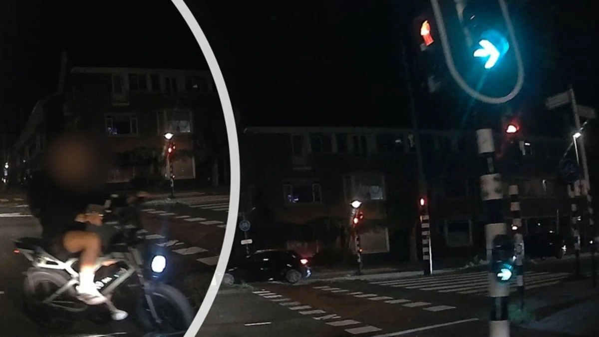 Aso-fatbiker rijdt bewust door rood: en doet alsof dat héél normaal is!