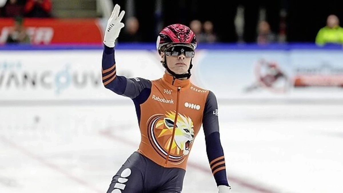 Jens van ’t Wout viert 1500 meter-zege ingetogen uur na omverrijden Teun Boer op 500 meter