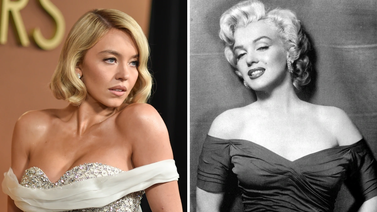 Die soortgelijke looks zijn niet toevallig: Sydney Sweeney is verre familie van Marilyn Monroe