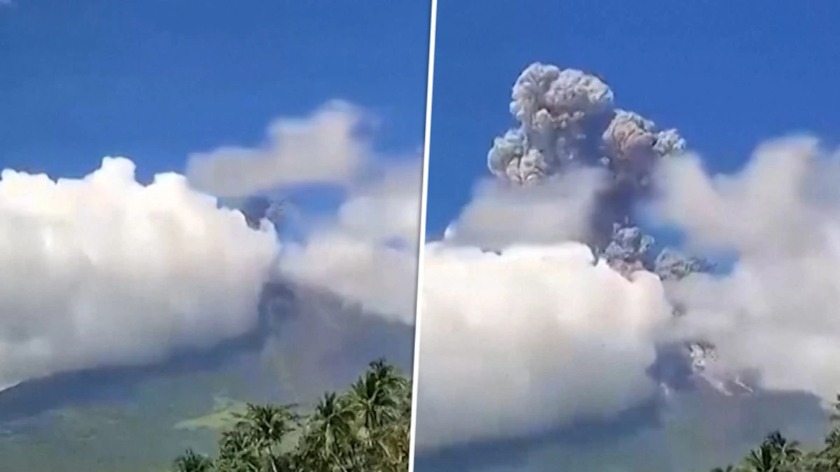 Gigantische vulkaanuitbarsting op de Filipijnen: aswolk van 3 kilometer hoog