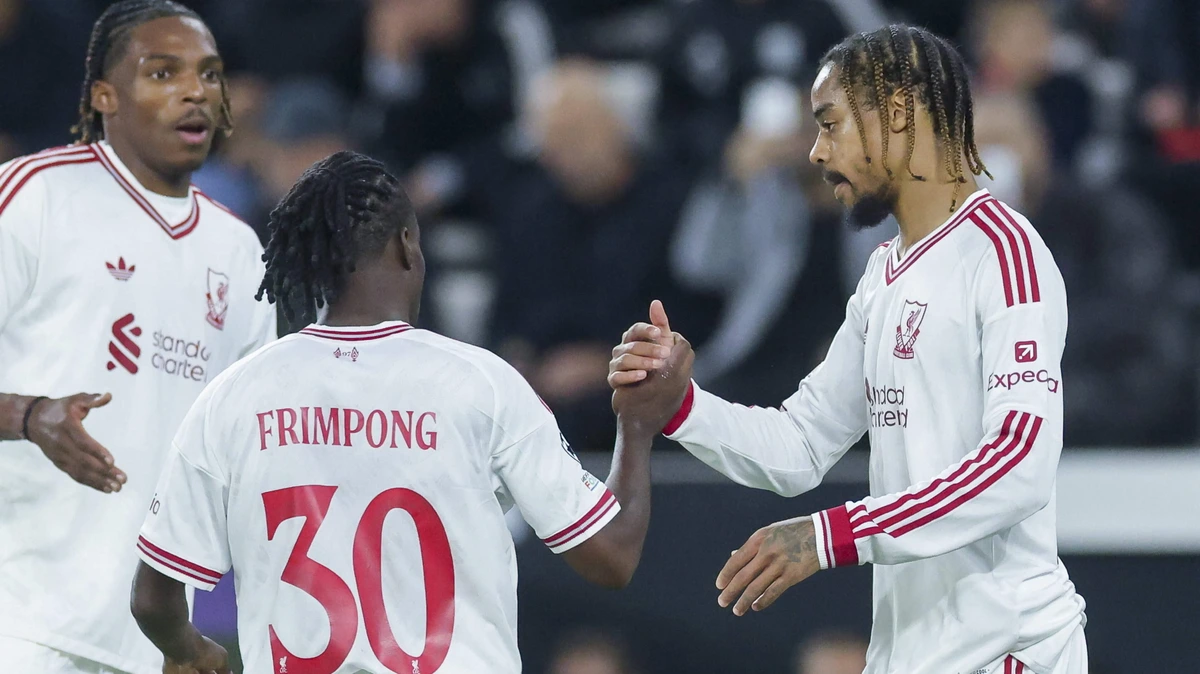 Jeremie Frimpong en Bradley Barcola stelen de show bij doelpuntenfestijn van Liverpool tegen LASK Linz