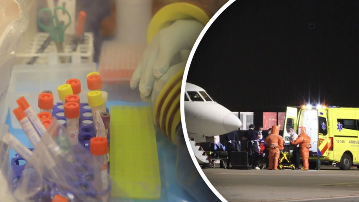 Met ebola besmette hulpverlener onder strenge maatregelen naar Leids ziekenhuis gebracht