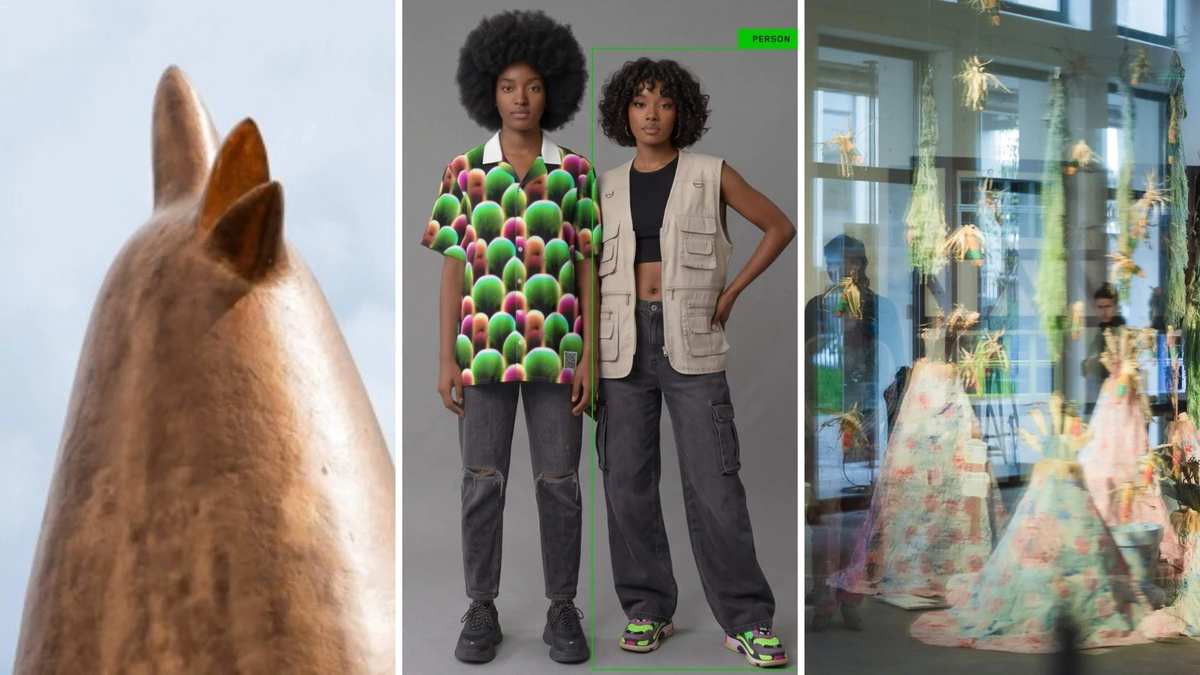 Lopen door een gigantisch ei of een shirt van AI-camouflage, Dutch Design Week laat bezoekers meedenken: ’Dit ze je nergens ter wereld’