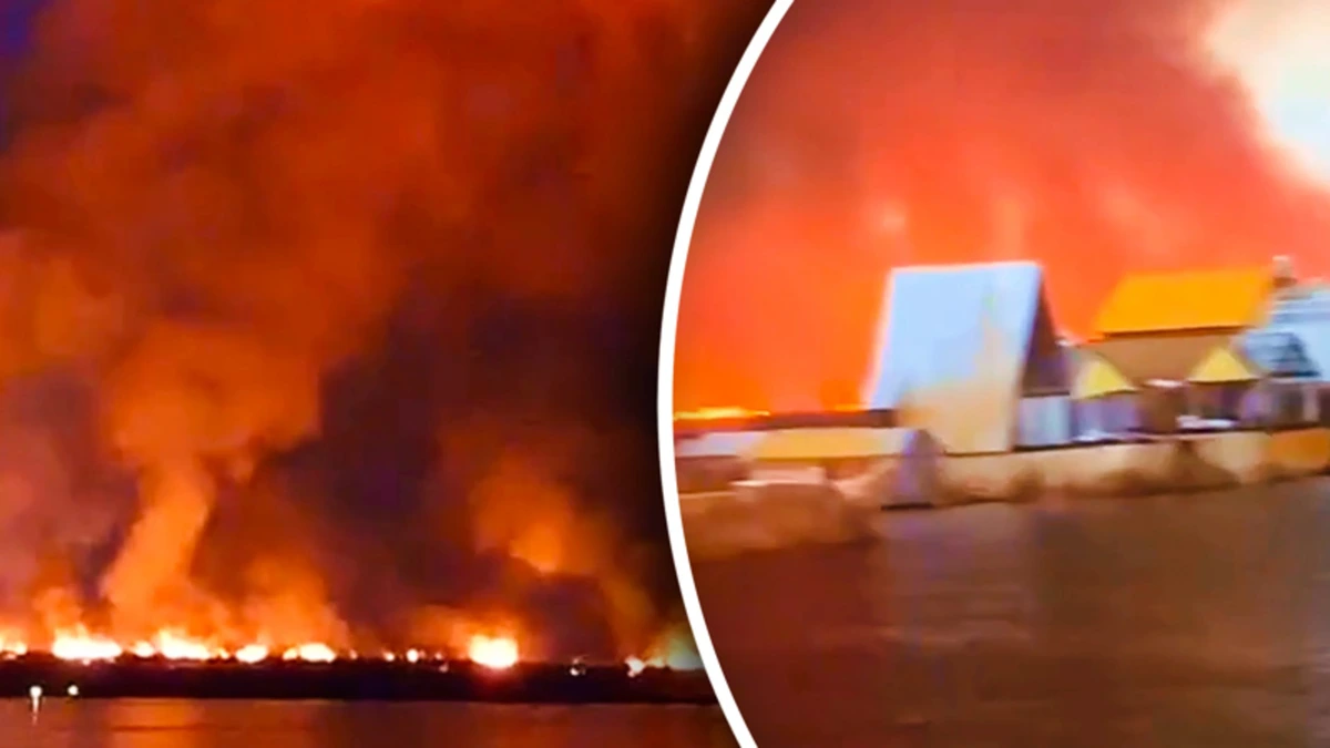 Enorme bosbrand teistert Uroseilanden bij Titicacameer