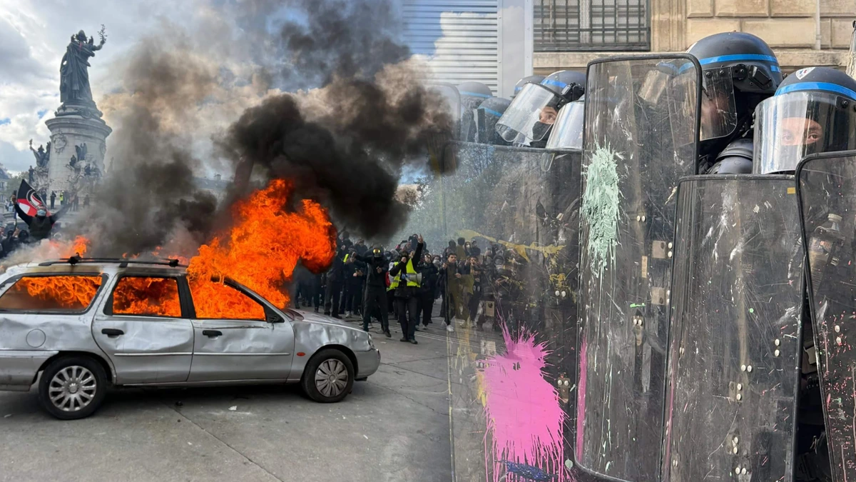 LIVE | Demonstrant verliest hand door politiegranaat bij protest in Saint-Étienne
