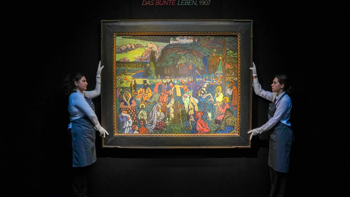 Door nazi's geroofde Kandinsky voor 32 miljoen geveild, ook bijna 30 miljoen voor ’doorbraakmoment’ Piet Mondriaan