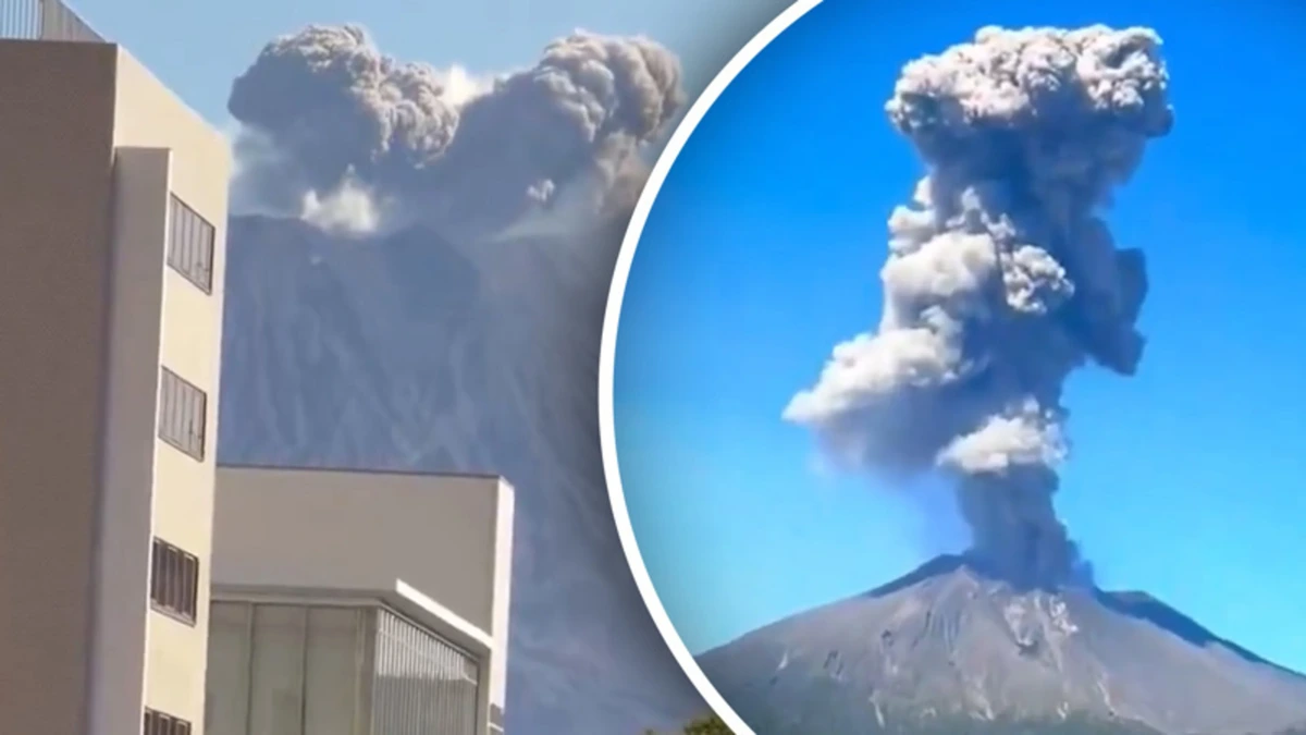 Gigantische aswolk stijgt op bij uitbarsting Japanse vulkaan