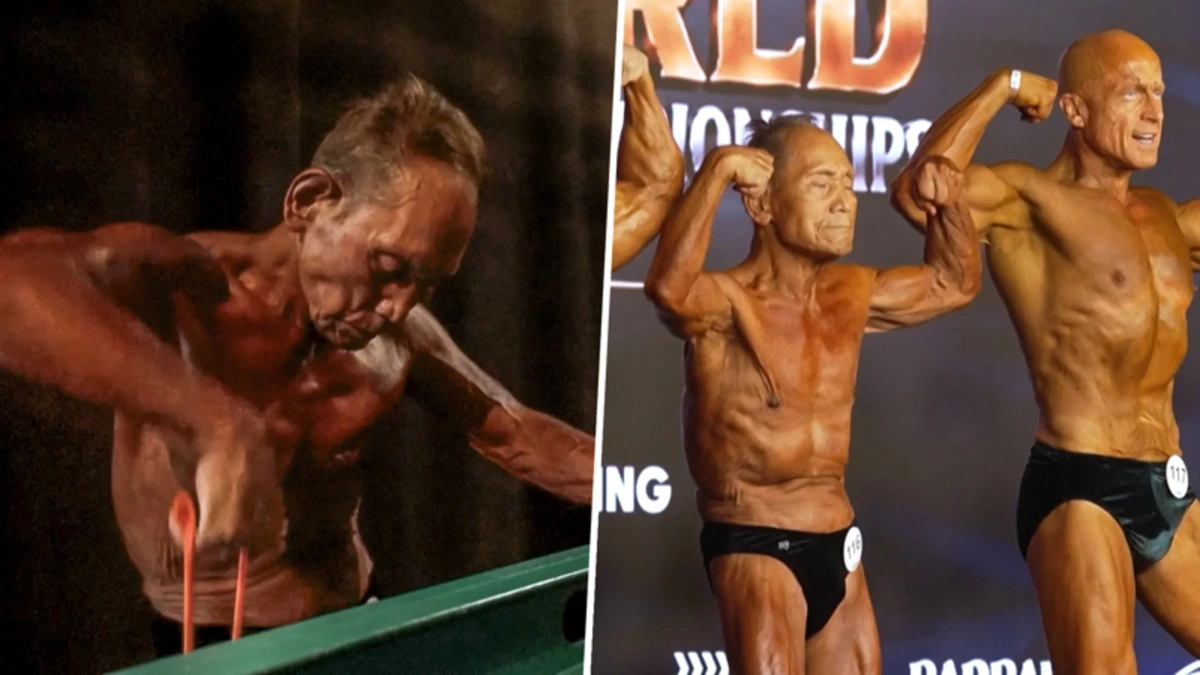 Opvallend: 90-jarige man doet mee aan bodybuildwedstrijd